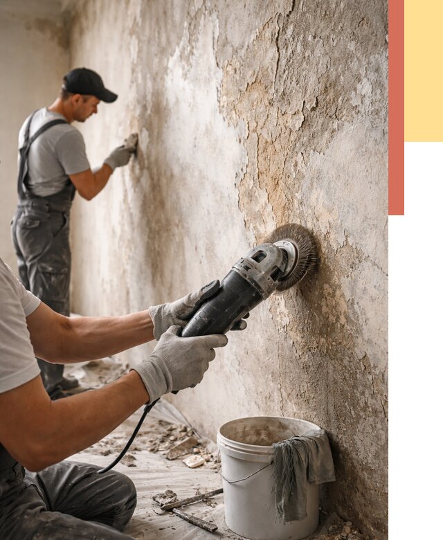 Снятие и удаление краски со стен в Владимире от 2179 руб. — ОТДЕЛОЧНИК-Вдм