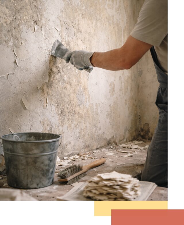 Удаление старой краски со стен в Владимире качественно и быстро