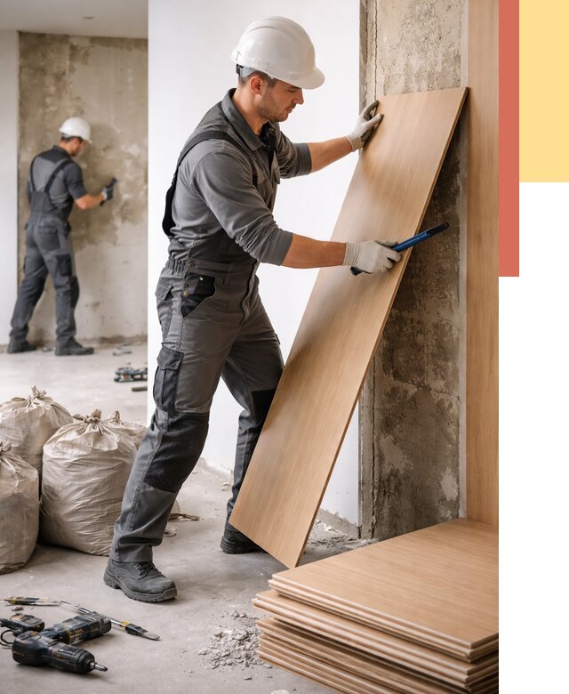 Демонтаж стеновых панелей в Владимире от 3631 руб. за м² быстро и недорого | ОТДЕЛОЧНИК-Вдм