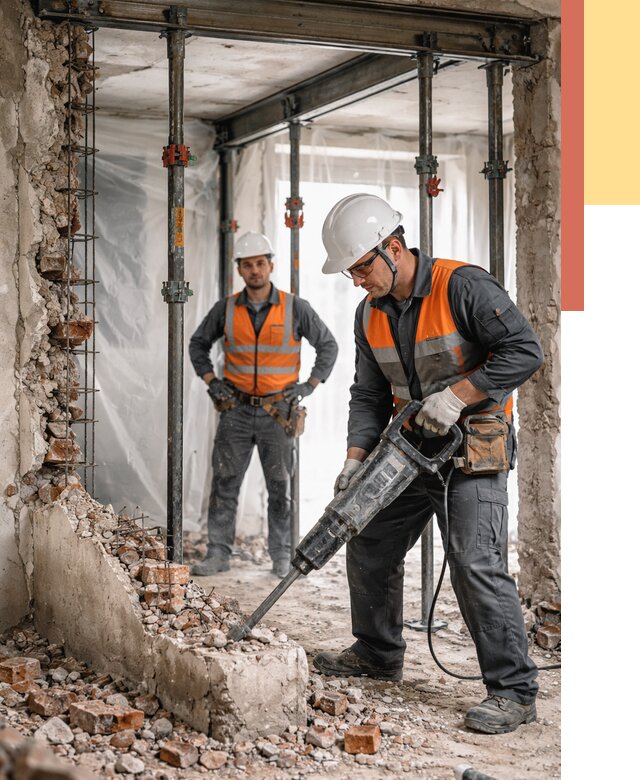 Снос несущих стен в Владимире от 10634 руб. — демонтаж несущей стены под ключ | ОТДЕЛОЧНИК-Вдм