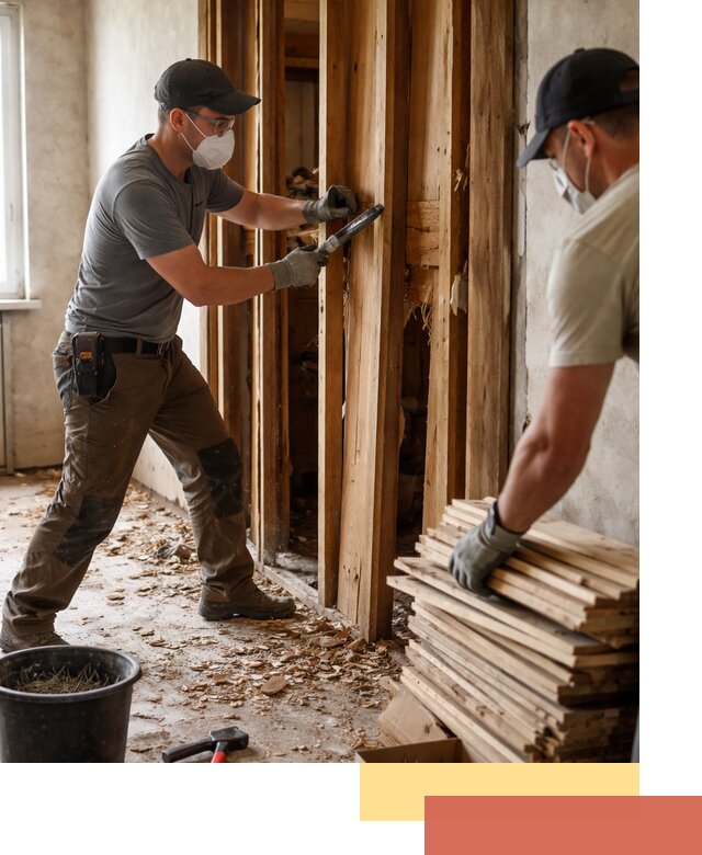 Демонтаж деревянных перегородок в Владимире быстро и аккуратно