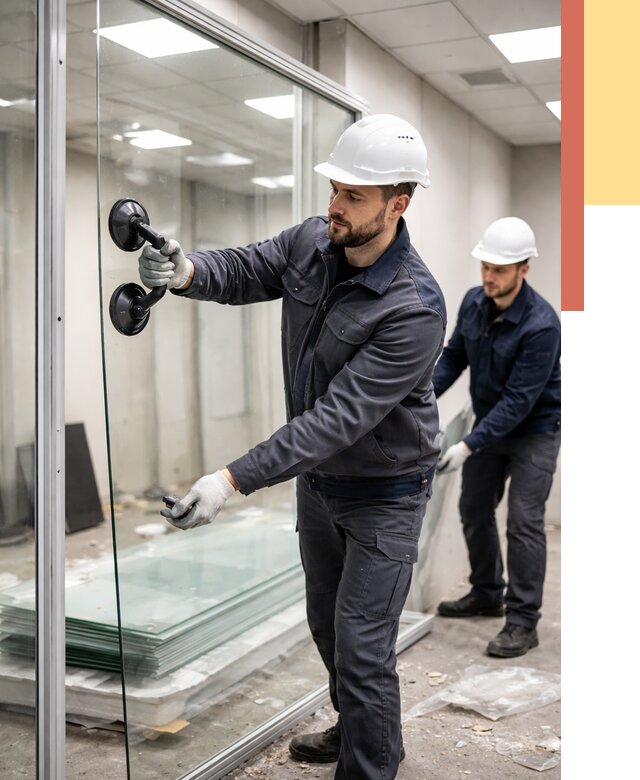 Демонтаж стеклянных перегородок в Владимире от 3320 руб. — быстро и недорого | ОТДЕЛОЧНИК-Вдм