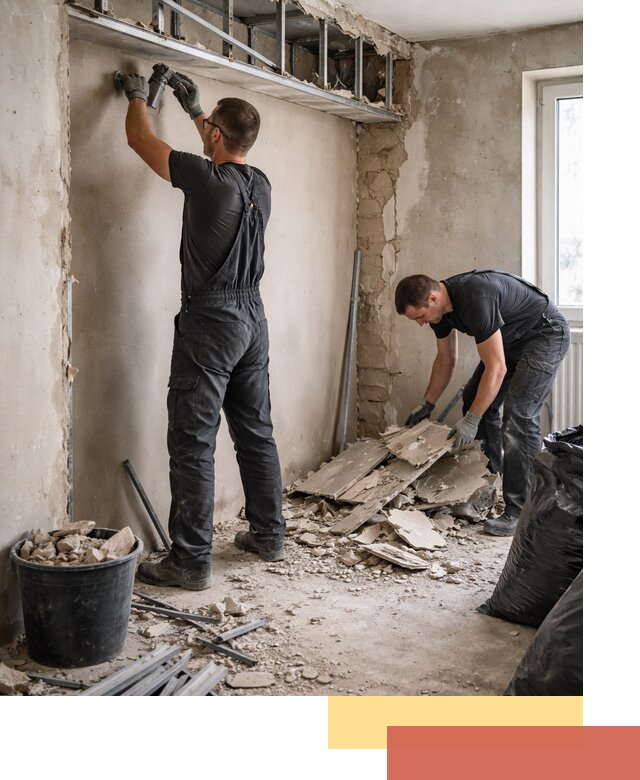 Демонтаж короба из гипсокартона в Владимире быстро и аккуратно