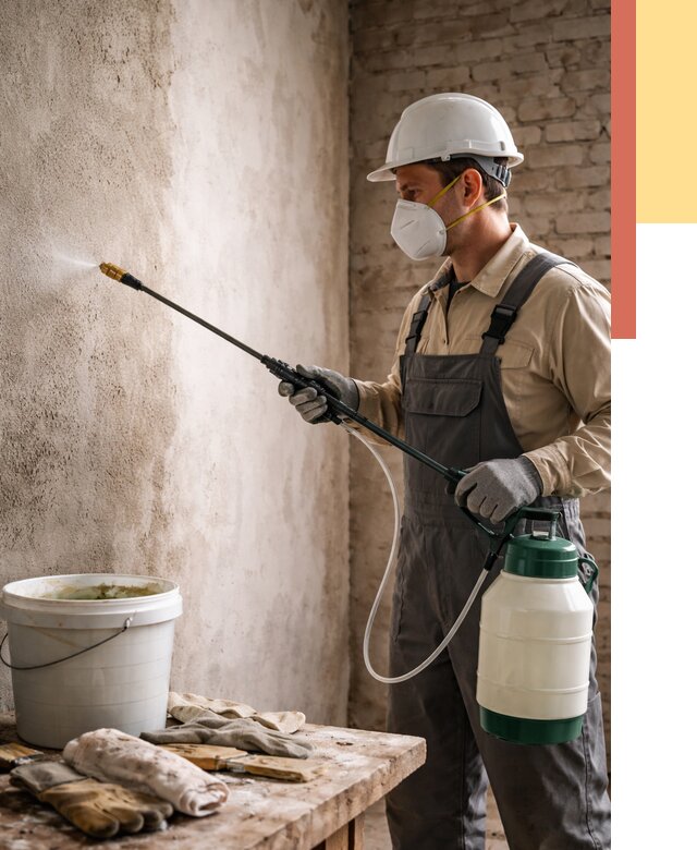 Антисептическая обработка стен в Владимире от 1245 руб. — быстро и недорого | ОТДЕЛОЧНИК-Вдм