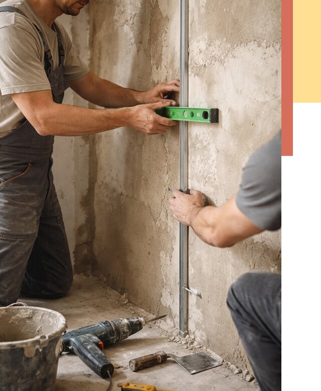 Установка штукатурных маяков в Владимире от 7263 руб. — быстро и недорого | ОТДЕЛОЧНИК-Вдм