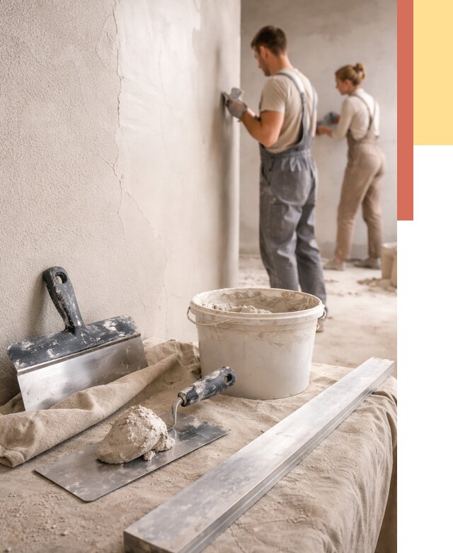 Штукатурка стен гипсовая в Владимире от 4669 руб/м2 — быстро и недорого | ОТДЕЛОЧНИК-Вдм