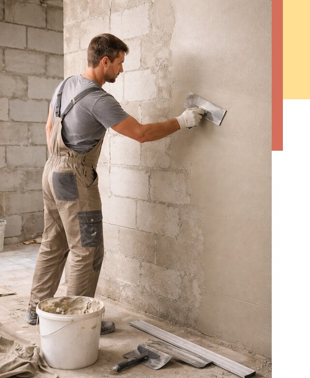 Штукатурка стен из газобетона в Владимире от 2179 руб./м2 — быстро и недорого | ОТДЕЛОЧНИК-Вдм