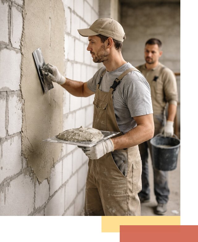 Штукатурка стен из газобетона в Владимире под ключ