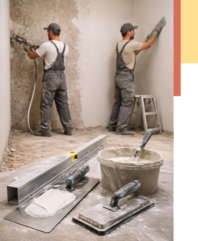 Штукатурка стен под обои в Владимире от 4669 руб./м2 — выравнивание под обои | ОТДЕЛОЧНИК-Вдм