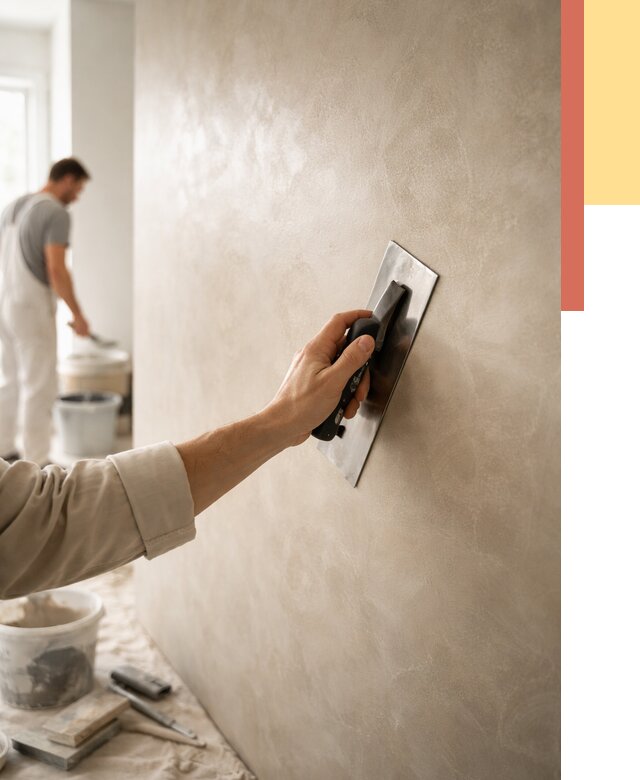 Венецианская штукатурка в Владимире от 3631 руб/м² — нанесение стен под ключ | ОТДЕЛОЧНИК-Вдм