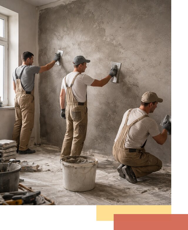 Декоративная штукатурка под бетон в Владимире для стен и потолков