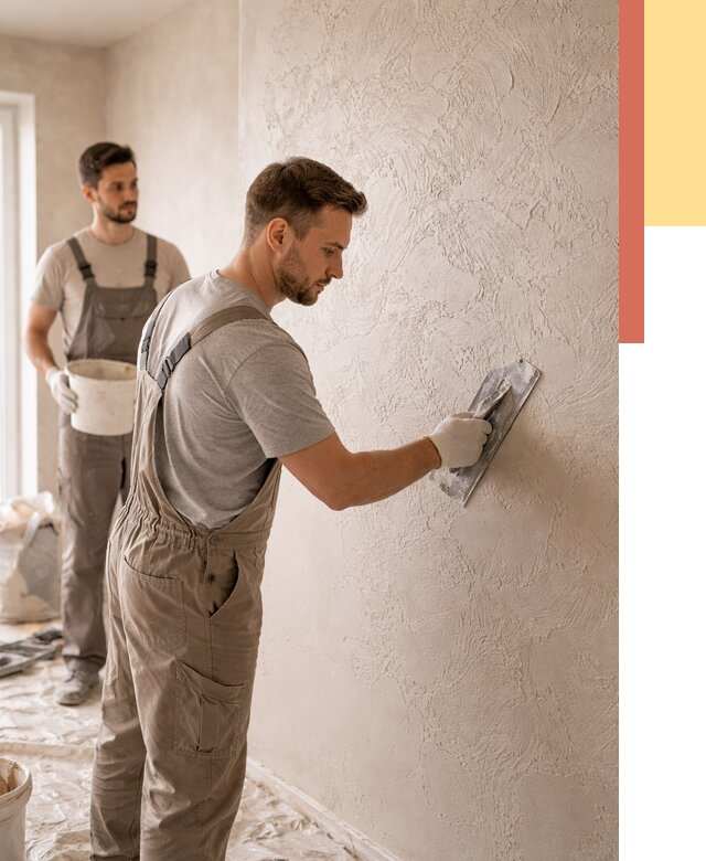 Фактурная штукатурка стен в Владимире от 4358 руб./м² — заказать под ключ | ОТДЕЛОЧНИК-Вдм