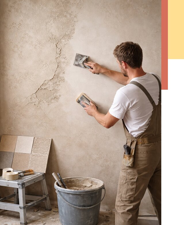 Ремонт декоративной штукатурки в Владимире от 4669 руб. под ключ | ОТДЕЛОЧНИК-Вдм