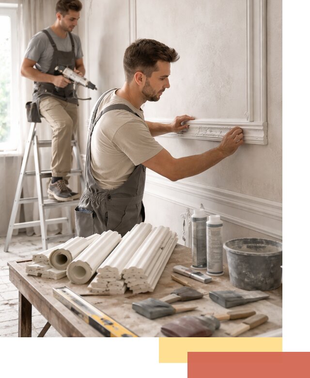 Монтаж лепнины на стены в Владимире профессионально и качественно