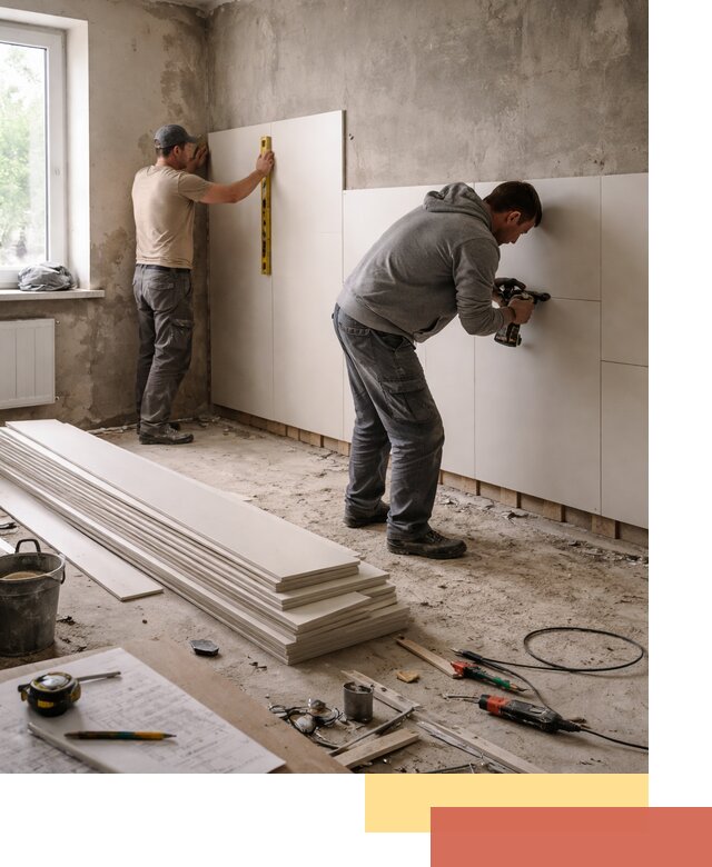 Монтаж ПВХ панелей на стены в Владимире качественно и быстро