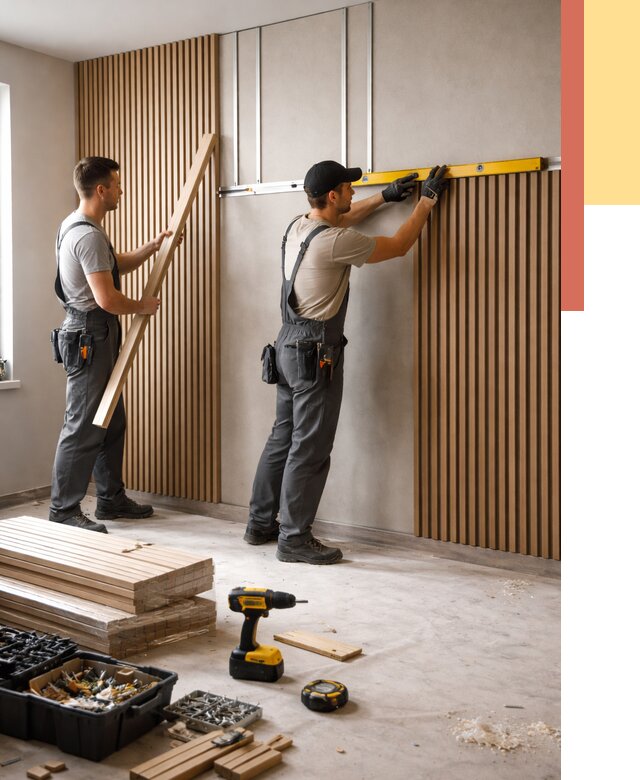 Монтаж реечных панелей на стены в Владимире от 1245 руб. — быстро и недорого | ОТДЕЛОЧНИК-Вдм