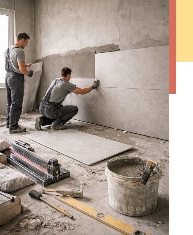 Облицовка стен керамогранитом в Владимире от 4358 руб./м² — услуги под ключ | ОТДЕЛОЧНИК-Вдм