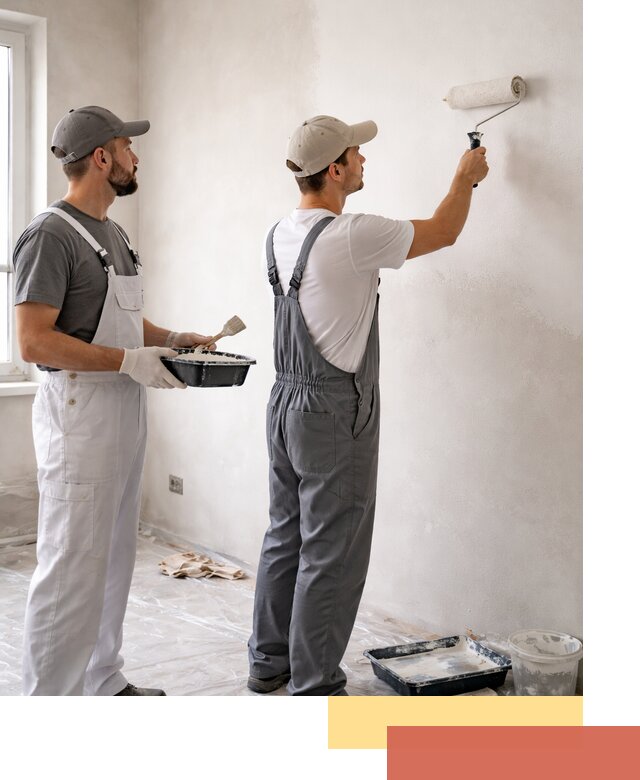 Покраска стен водоэмульсионной краской в Владимире