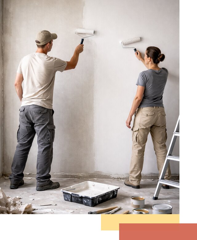 Окраска стен по стеклохолсту в Владимире качественно и долговечно