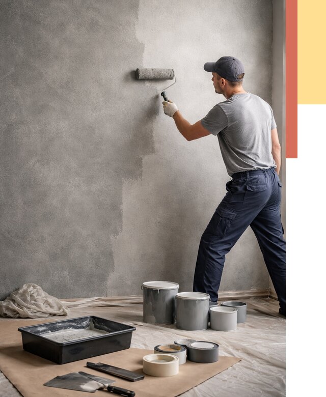 Покраска стен под бетон в Владимире от 674 руб. за м2 — быстро и недорого | ОТДЕЛОЧНИК-Вдм