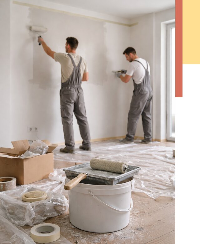 Покраска стен в квартире в Владимире от 2594 руб/м2 — быстро и недорого | ОТДЕЛОЧНИК-Вдм