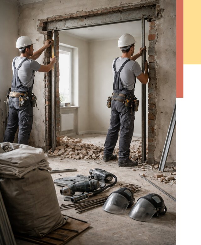 Расширение дверного проема в Владимире от 12969 руб. под ключ | ОТДЕЛОЧНИК-Вдм