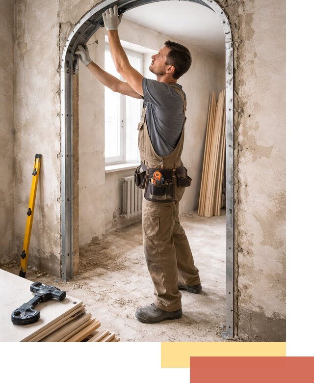 Устройство арочного проема в Владимире под ключ