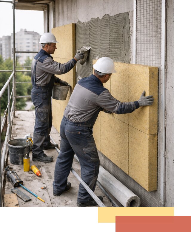 Утепление стен зданий и домов в Владимире качественно и надежно