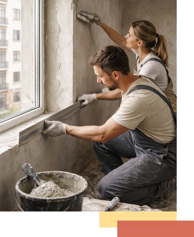 Штукатурка откосов дверей и окон профессионально в Владимире