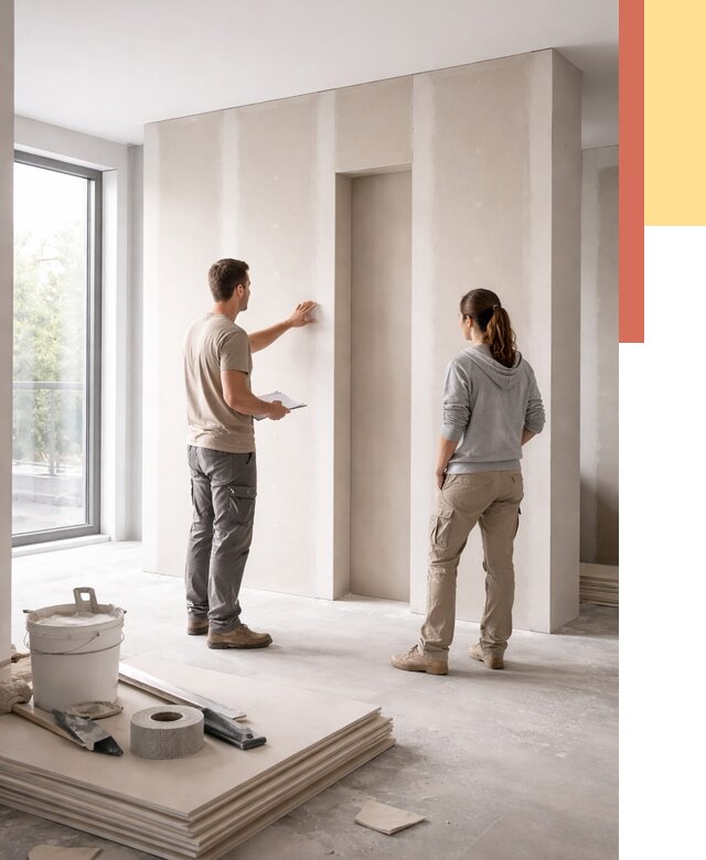 Зонирующая перегородка из гипсокартона в Владимире от 2905 руб. под ключ | ОТДЕЛОЧНИК-Вдм