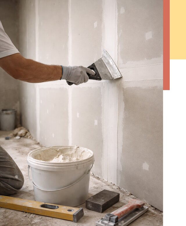 Шпаклевка перегородок из гипсокартона в Владимире от 2594 руб. — услуги ОТДЕЛОЧНИК-Вдм