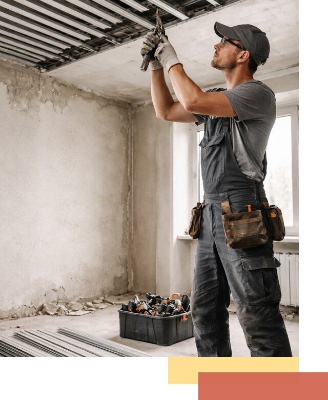 Демонтаж реечного потолка в Владимире быстро и аккуратно