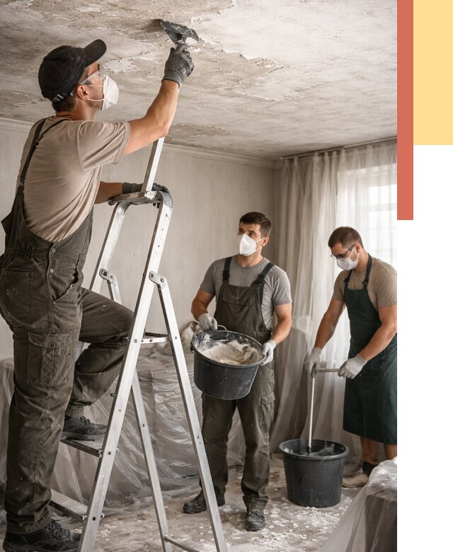 Удаление побелки с потолка в Владимире от 2594 руб. быстро и недорого | ОТДЕЛОЧНИК-Вдм