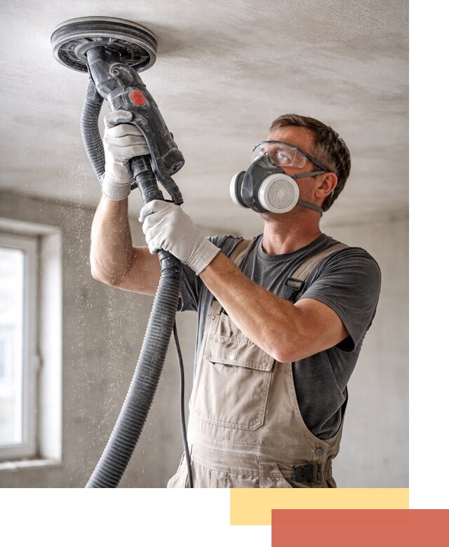 Шлифовка потолка в Владимире — качественная подготовка под отделку