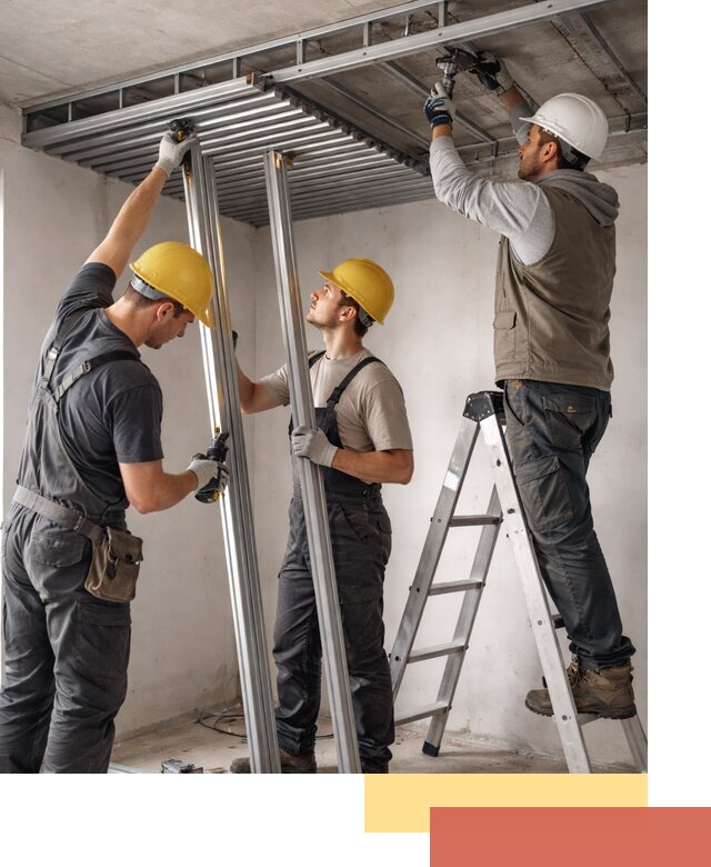 Монтаж реечного потолка под ключ в Владимире