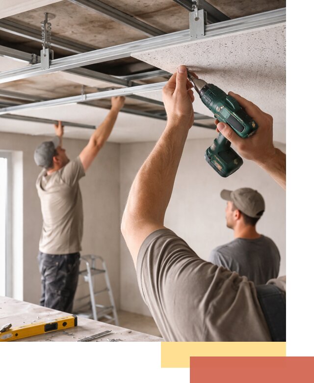 Монтаж акустического потолка в Владимире под ключ