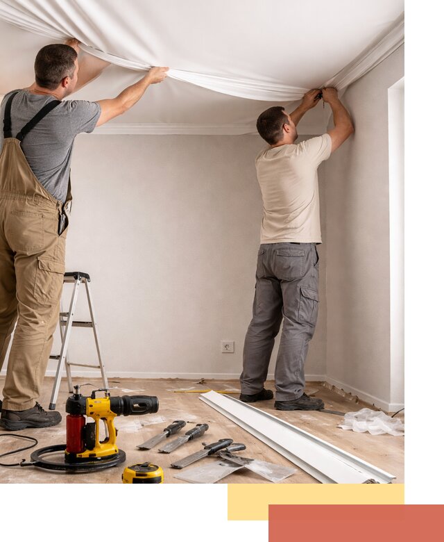 Монтаж ПВХ натяжного потолка в Владимире качественно и быстро