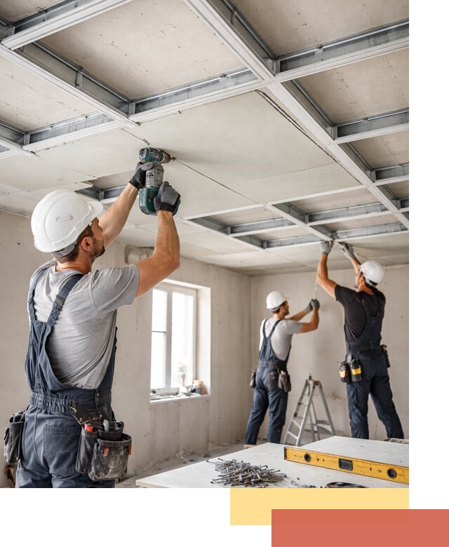 Кессонный потолок из гипсокартона под ключ в Владимире