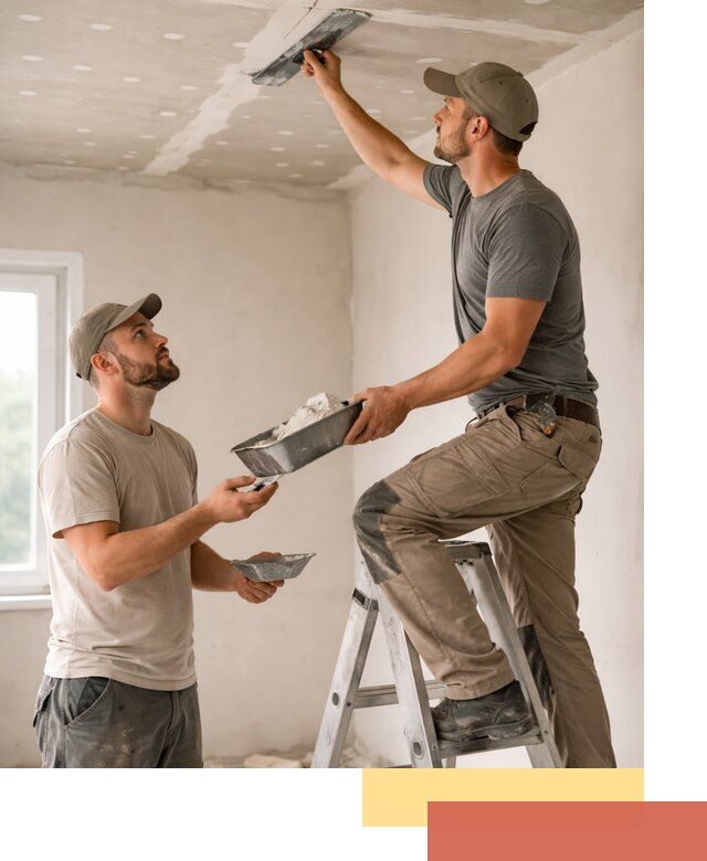 Шпаклевка потолка из гипсокартона в Владимире качественно и быстро