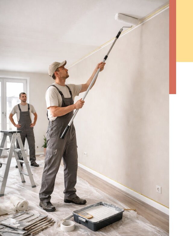 Покраска потолка из гипсокартона в Владимире от 4669 руб./м2 — услуги под ключ | ОТДЕЛОЧНИК-Вдм