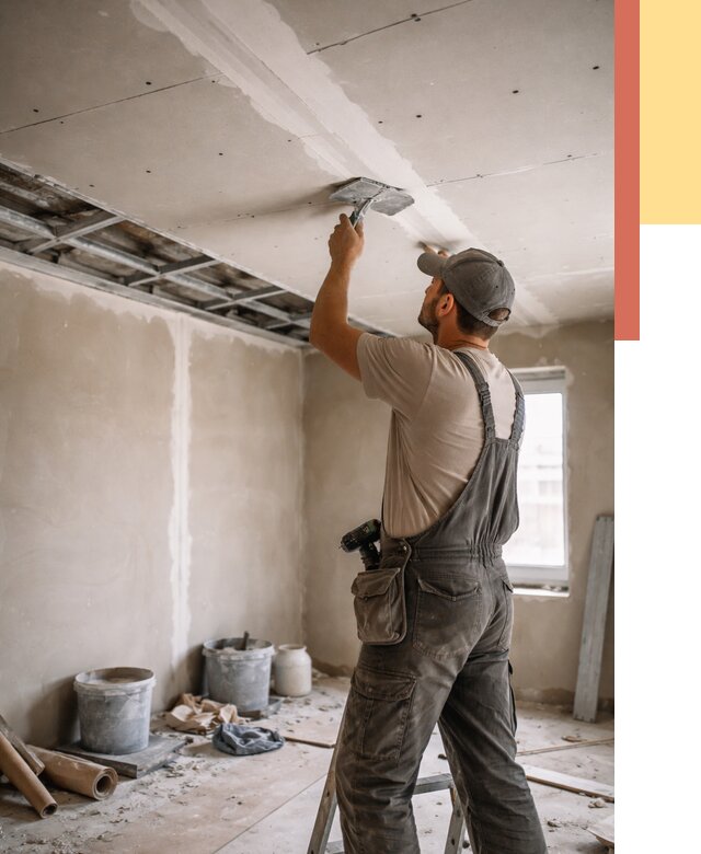 Ремонт потолка из гипсокартона в Владимире от 674 руб./м² — быстро и недорого | ОТДЕЛОЧНИК-Вдм
