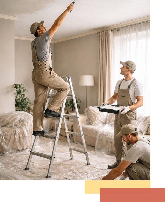 Покраска потолков акриловой краской в Владимире качественно и быстро