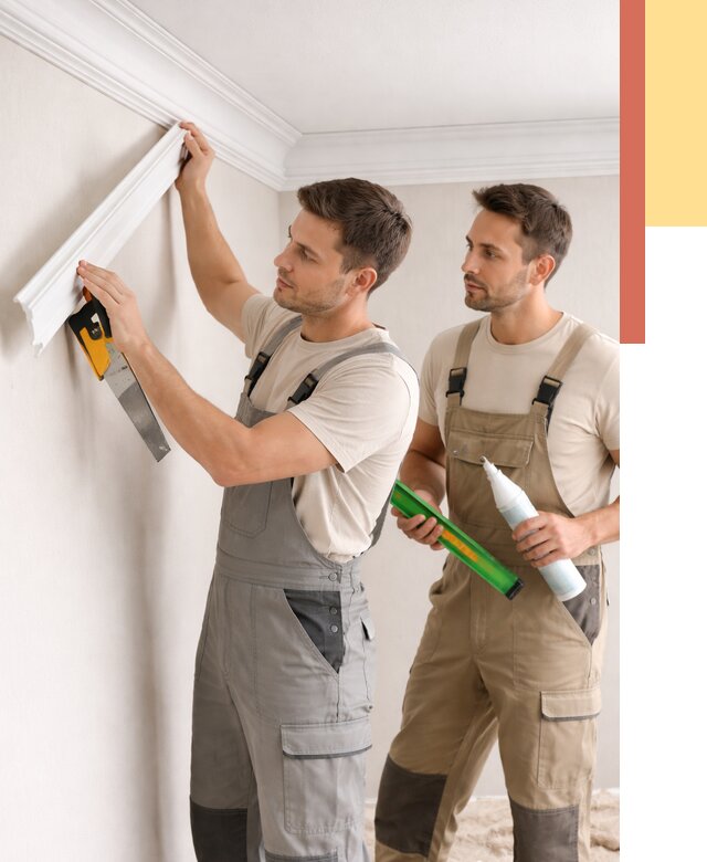 Монтаж потолочного плинтуса в Владимире от 2386 руб. — быстро и недорого | ОТДЕЛОЧНИК-Вдм