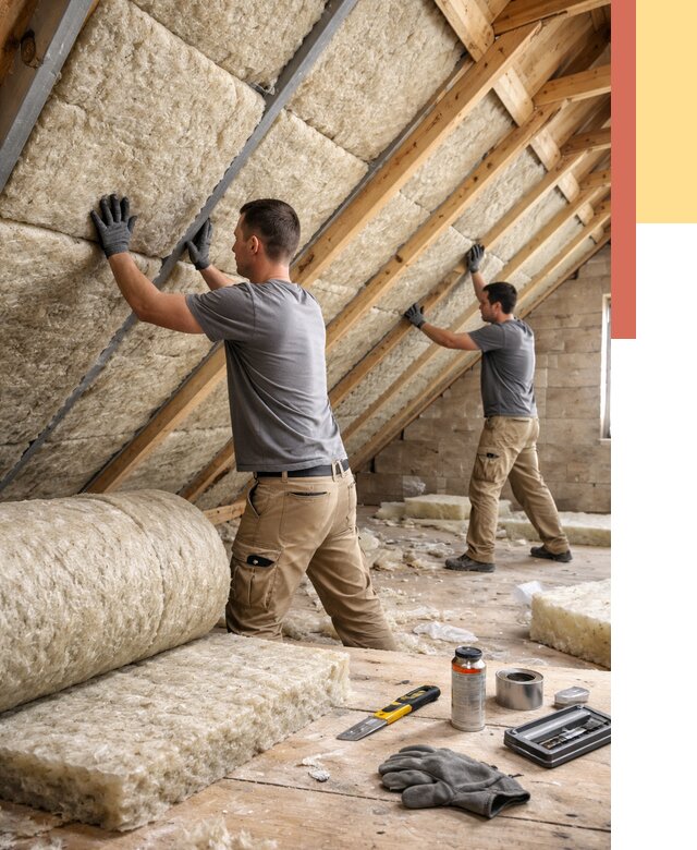 Утепление потолка минватой в Владимире от 1504 руб. — быстро и недорого | ОТДЕЛОЧНИК-Вдм