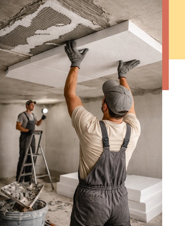 Утепление потолка пенопластом в Владимире от 4669 руб/м2 — недорого и быстро | ОТДЕЛОЧНИК-Вдм