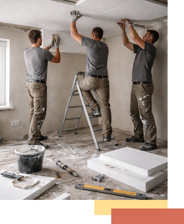 Утепление потолка пенопластом в Владимире быстро и качественно