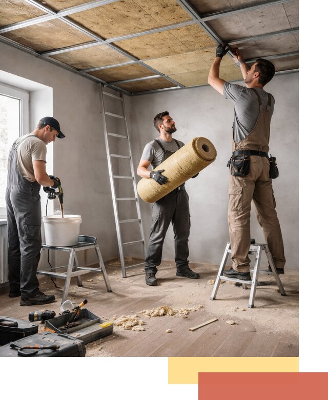 Шумоизоляция потолка в Владимире: профессиональный монтаж и отделка